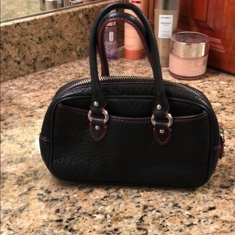 Cole Haan mini leather purse w/ three pockets